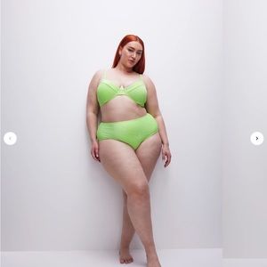 Good American SPARKLE DEMI CUP BIKINI TOP